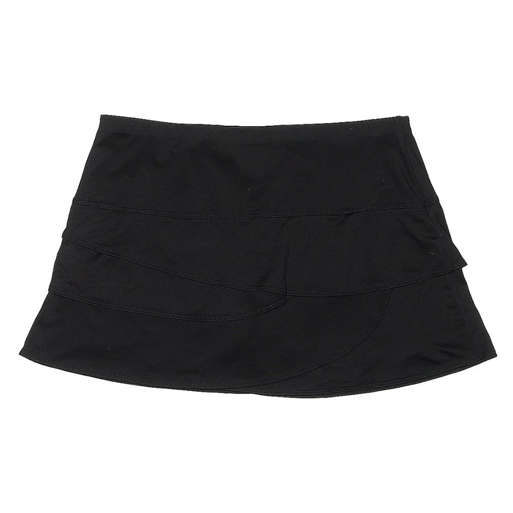LUCKY IN LOVE Scallop Tennis Skirt mini skort - black sz Small